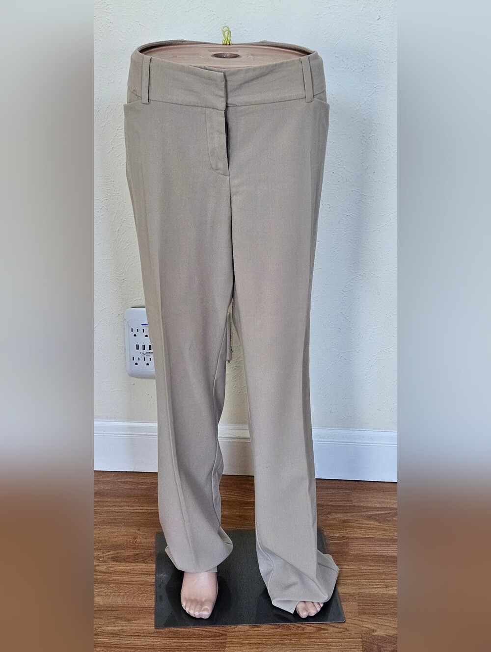 Women's Tailored Tan Suit Pants — Classic Straight Fit